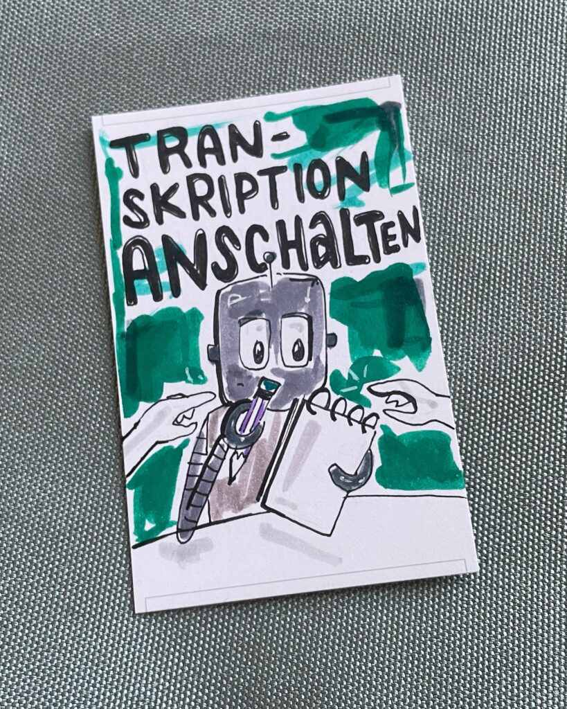 Transkription einschalten