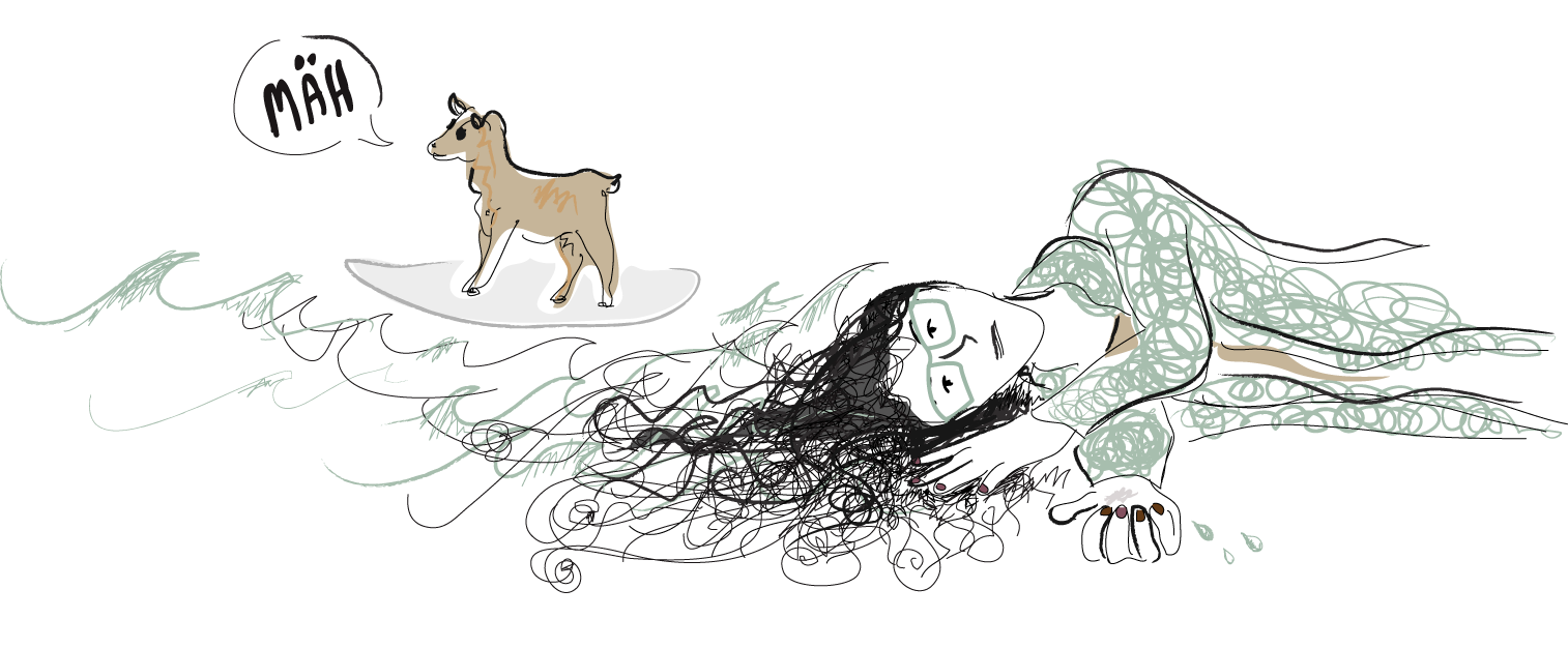 Komposition mit Ziege